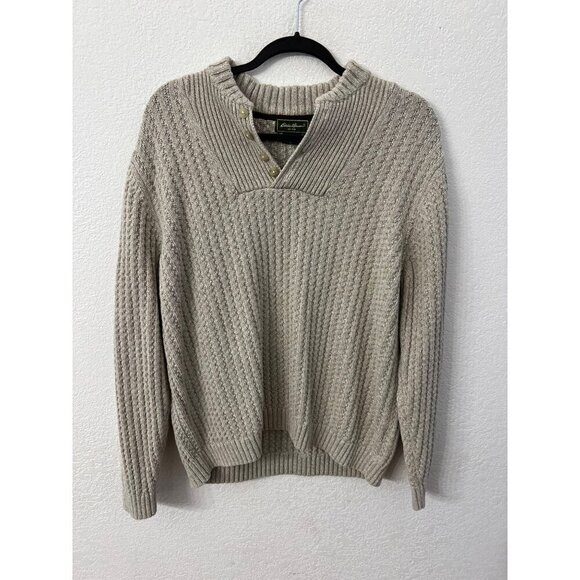 Eddie Bauer knit long sleeve sweater mens size large - Picture 1 of 5